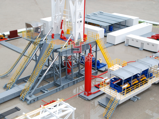 拖掛鉆機(jī)配套模型