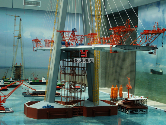 主橋上部結構施工模型